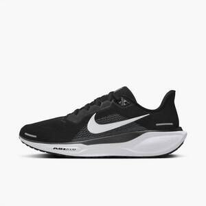 NEW NIKE women's air zoom pegasus 41 running shoes in black/ white/ anthracite